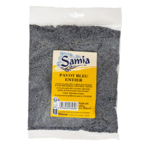 Pavot bleu entier 100 g Samia