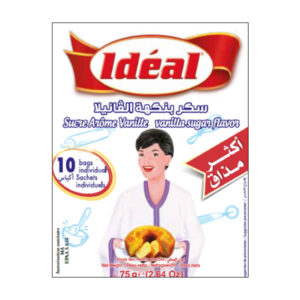 Sucre arôme vanille 10 sachets 75g Ideal