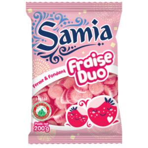 Bonbon Samia duo goût fraise 200g