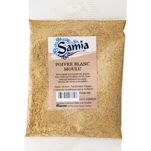 Poivre blanc moulu 100 g Samia