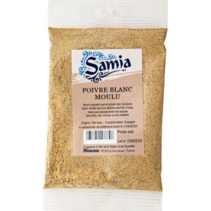 Poivre blanc moulu 500 g Samia