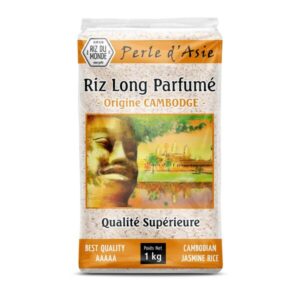 Riz Parfumé Cambodge Perle d'Asie 1 kg Riz Du Monde